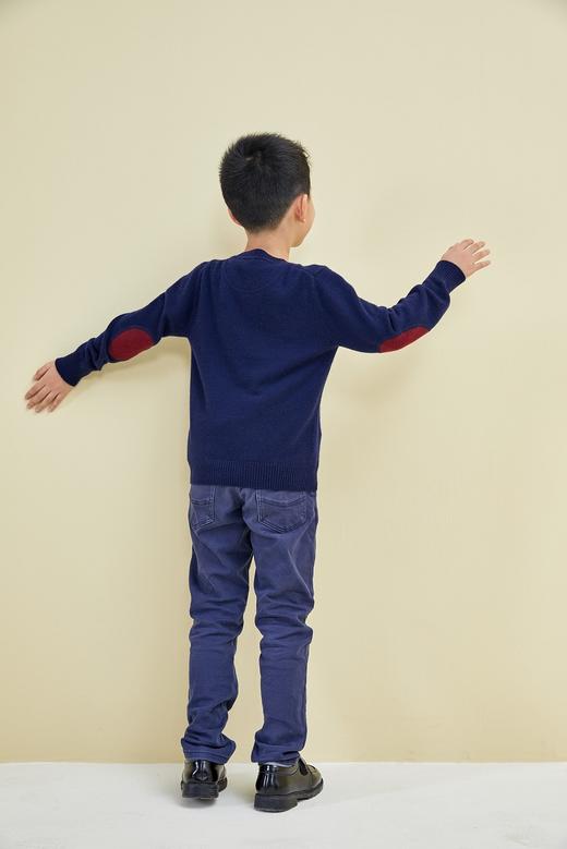 圆领肘贴男童羊绒衫 小童 SJF18T112A SJF18T112E 商品图6
