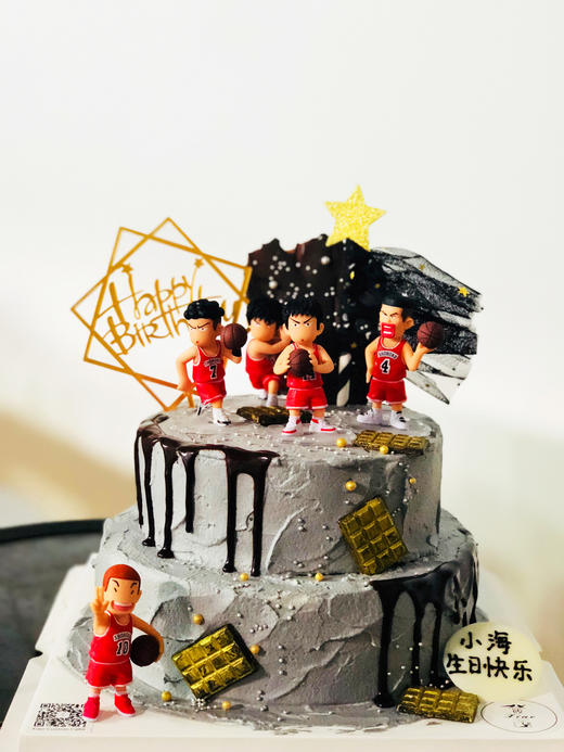 【灌篮高手】双层生日蛋糕 灌篮高手主题蛋糕 灌篮高手造型蛋糕 广州