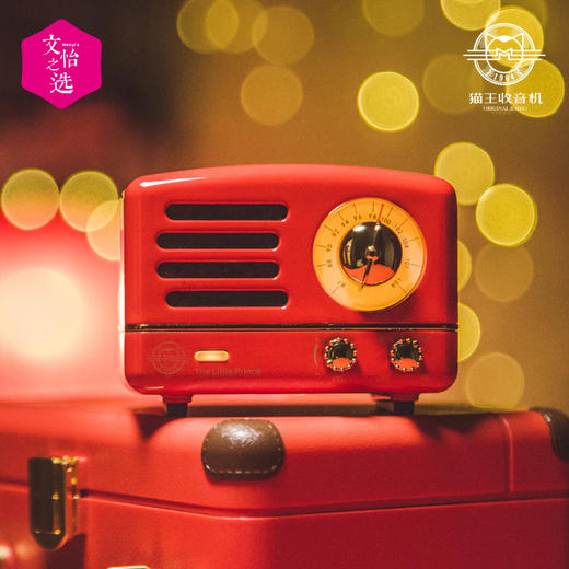 【文怡之选】猫王小王子OTR复古蓝牙音箱/FM收音机/原木音响/可连电脑 商品图2
