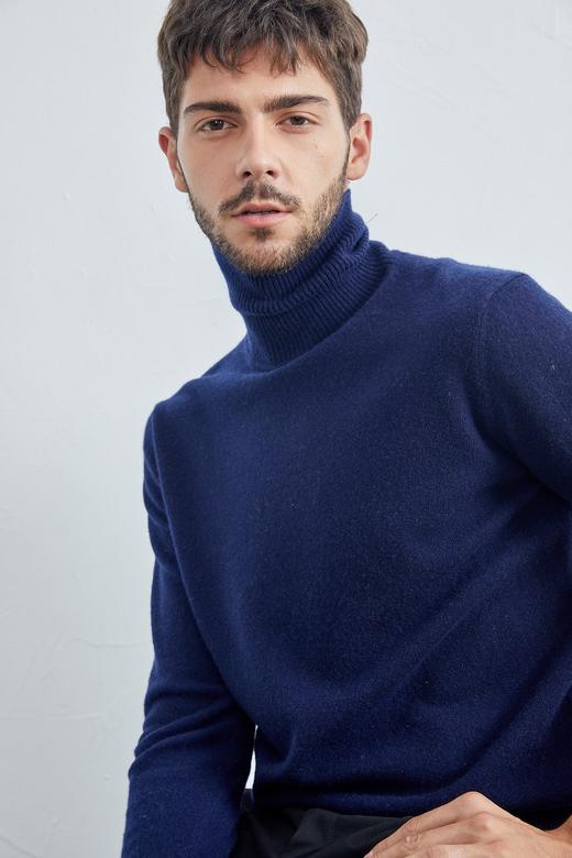 秋冬 双翻领羊绒男套衫  SJF17M100N 商品图6