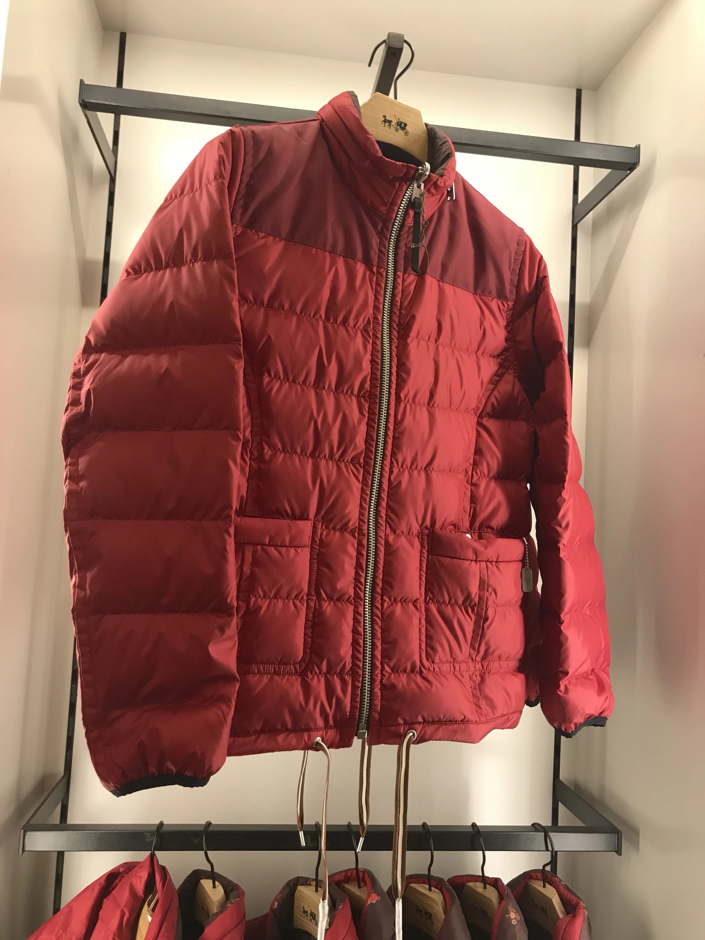 coach蔻驰女装长袖双面羽绒服
