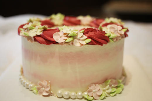 女士款花环 红色系 韩式裱花 商品图1