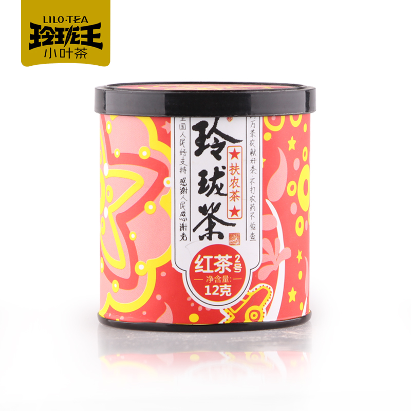 玲珑王红茶扶农2号12g/罐