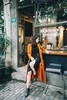 AtelierMissLu / Sabrina 亮橘风琴摆系扣长风衣 商品缩略图9