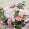 【520】拾年花篮 粉色绣球花篮 商品缩略图1