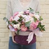 【520】拾年花篮 粉色绣球花篮 商品缩略图2