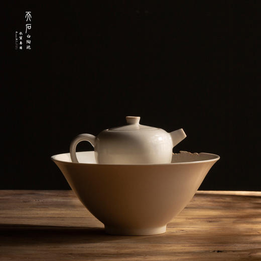 问鼎天石陶泥草木灰釉穹览壶承 商品图1