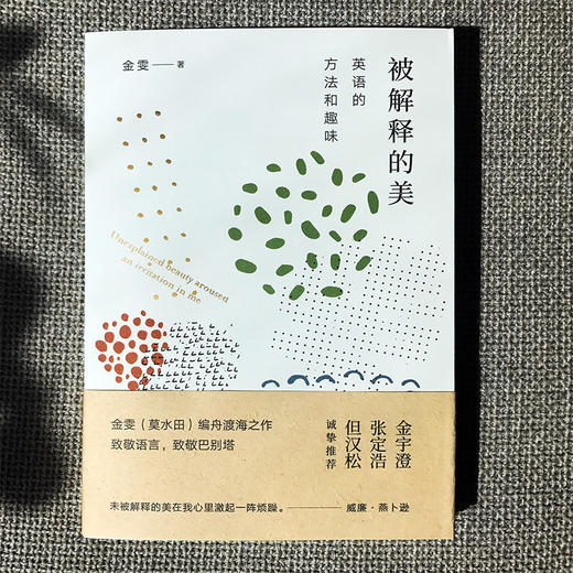 被解释的美 英语的方法和趣味 莫水田金雯漫谈英语语言文学随笔 致敬巴别塔 商品图3