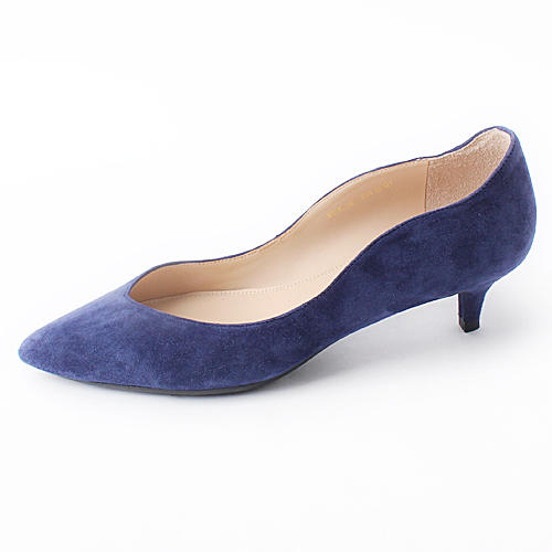 staccato思加图37码蓝色羊绒皮革尖头单鞋女c47