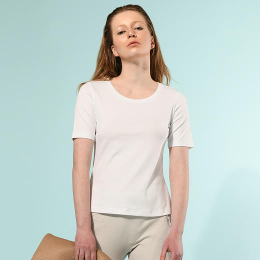 【特价清仓】女士经典款60支船领T恤 商品图2