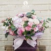 【520】拾年花篮 粉色绣球花篮 商品缩略图0