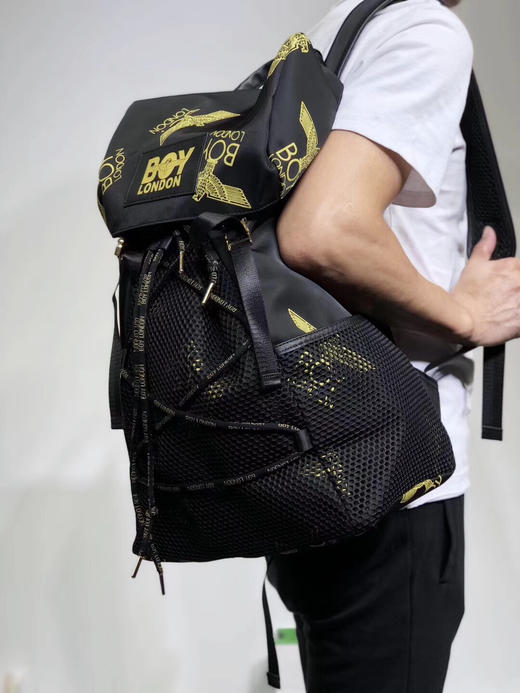 boy london飞鹰字母印花防水尼龙双肩背包 男女通用