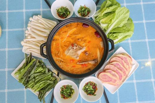 【夏沫的厨房】68元3-4人酸萝卜老鸭汤火锅套餐