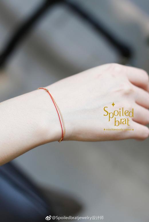 SpoiledBart Jewelry14K注金  红绳 幸运手链 商品图2