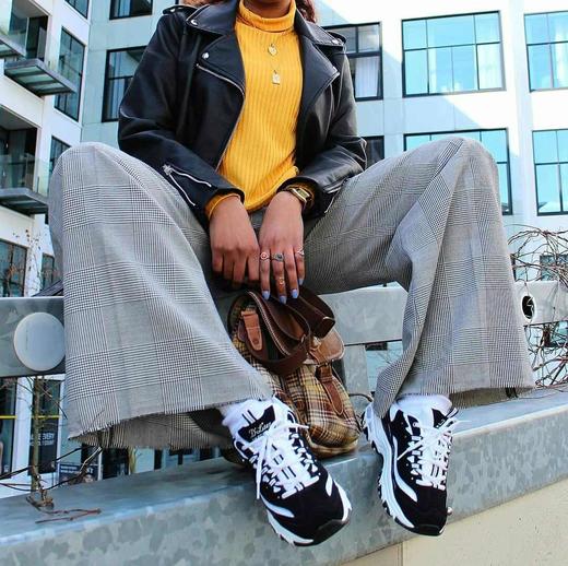 『专柜款-白粉金 美国断码折扣 至8月27日』可以拉长腿型的鞋 斯凯奇熊猫鞋 记忆棉鞋垫 美国Skechers 商品图0