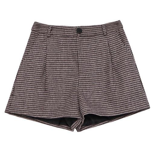 韩都衣舍韩风chic很火的格子短裤秋gq10309