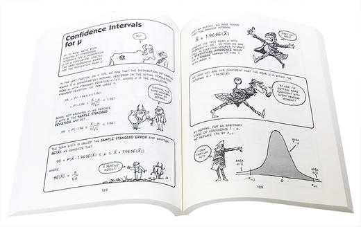 英文原版 Cartoon Guide to Statistics 漫画统计学 爆笑科学漫画 美国大学必读 轻松学统计学指南 提高统学生计学的学习兴趣绘本 商品图2