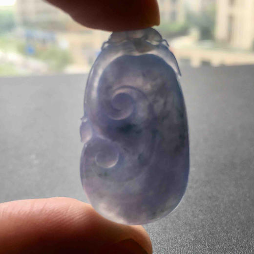 糯冰种紫罗兰飘花翡翠如意 商品图9