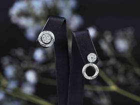 「旋」多用途钻石耳钉