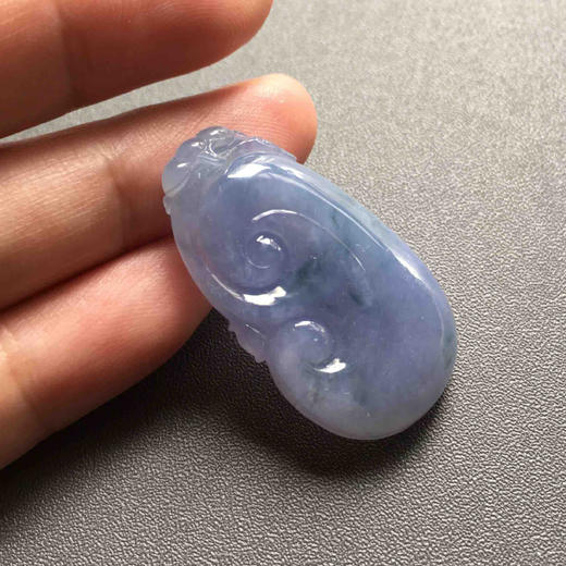 糯冰种紫罗兰飘花翡翠如意 商品图7