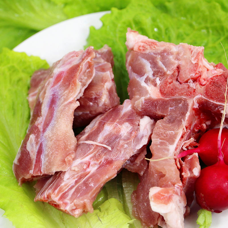 深山养殖翻山黑猪 排腔骨 新鲜腔骨 脊骨排骨1kg 京津冀包邮土猪肉 买