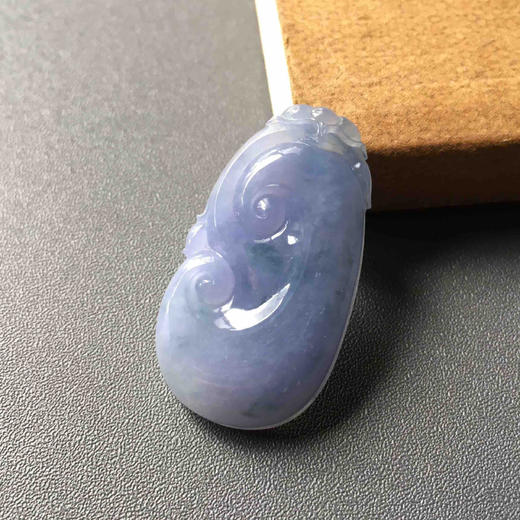 糯冰种紫罗兰飘花翡翠如意 商品图3