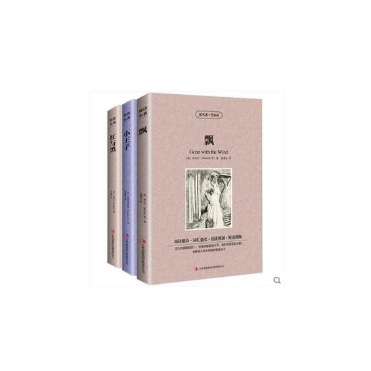 中英对照 3册 双语译林红与黑/飘/小王子英文原版 商品图0