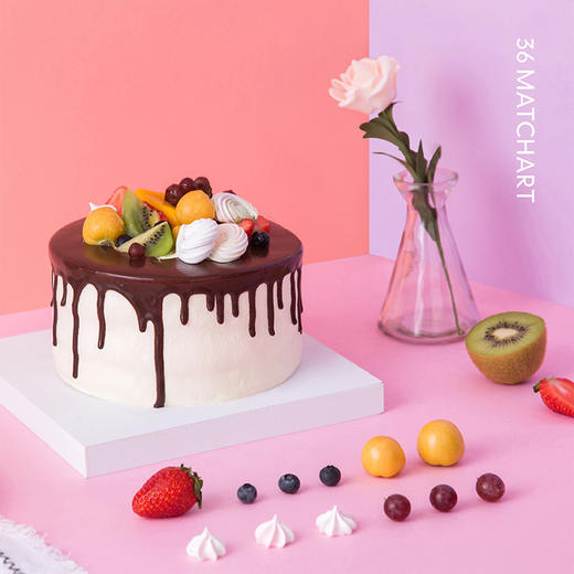 鲜果多多戚风蛋糕 - 纯真的蛋糕美味，可选1.5/2.5/3.5磅（广州) 商品图2