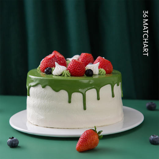 抹茶草莓蛋糕2磅 -- 适合6-8人享用 商品图0