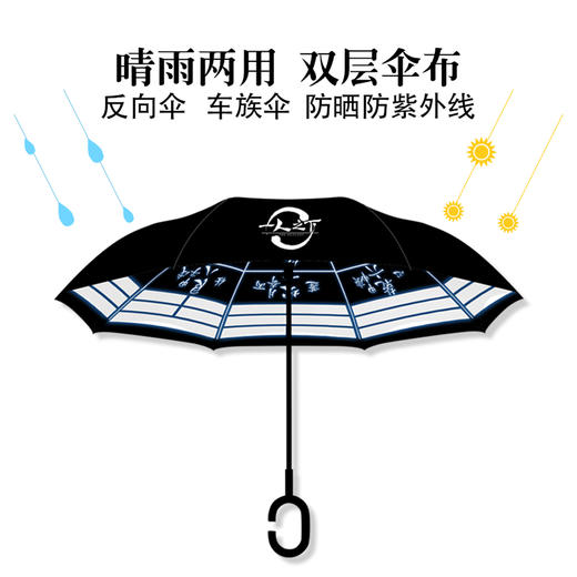 【热卖】一人之下 八卦阵双面反向伞 便携免握免湿 腾讯动漫官方 商品图1