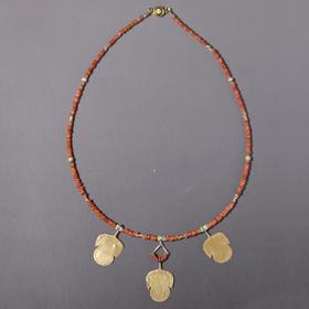 西亚高古金叶子锁骨链