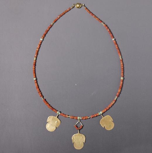 西亚高古金叶子锁骨链 商品图0