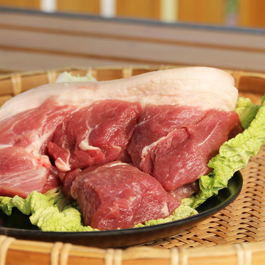 三份包邮农家安心猪肉前尖肉肥而不腻纯粮喂养500g