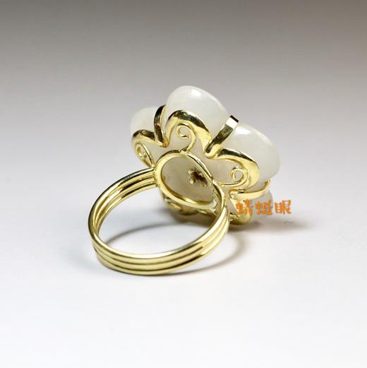 清代白玉“满花香”戒指 商品图2