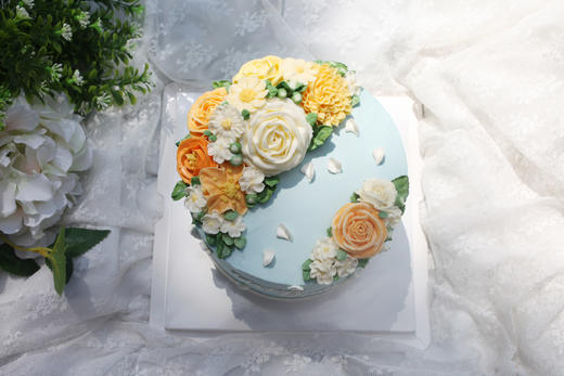 女士款 小清新自然色花朵 韩式裱花 商品图0