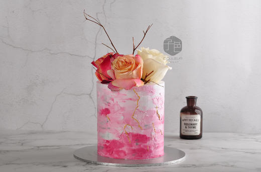 （C027) Couleur Violet 自然系鲜花乳酪霜蛋糕【特高款】 商品图2