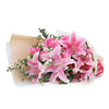 温暖的时光-粉百合尤加利叶花束-全国鲜花速递同城鲜花店配送生日花北京上海杭州广州深圳订花送花 商品缩略图3