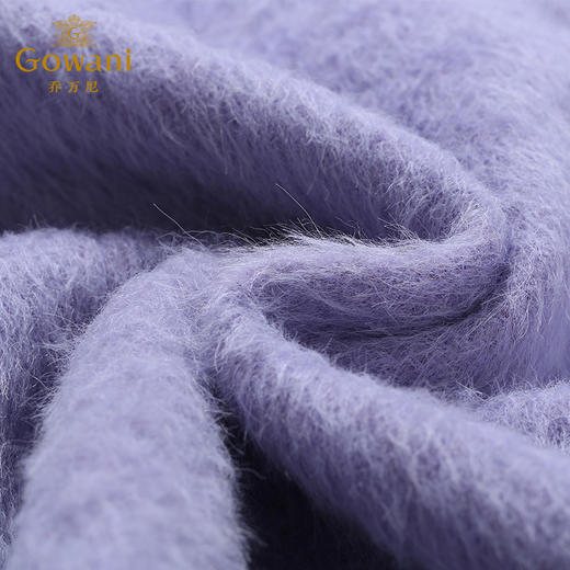 乔万尼冬季毛呢外套女A版修身中长款简约大气长袖羊毛呢子大衣E154A250 商品图4