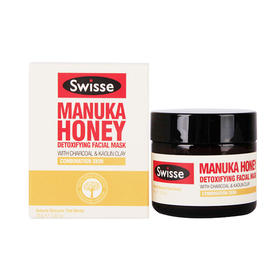 【现货】Swisse麦卢卡蜂蜜清洁面膜70g 涂抹式清洁补水美肤