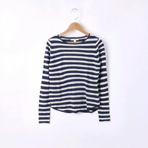 原价499特卖价59埃斯普利特esprit条纹针织衫60腈纶a91029bal