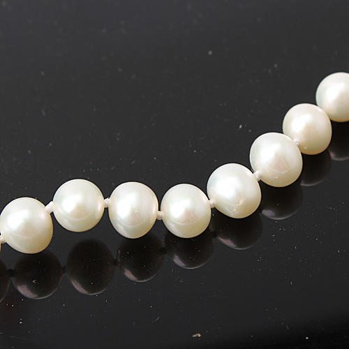 天然奇特椭圆形珍珠项链送妈妈礼物a23