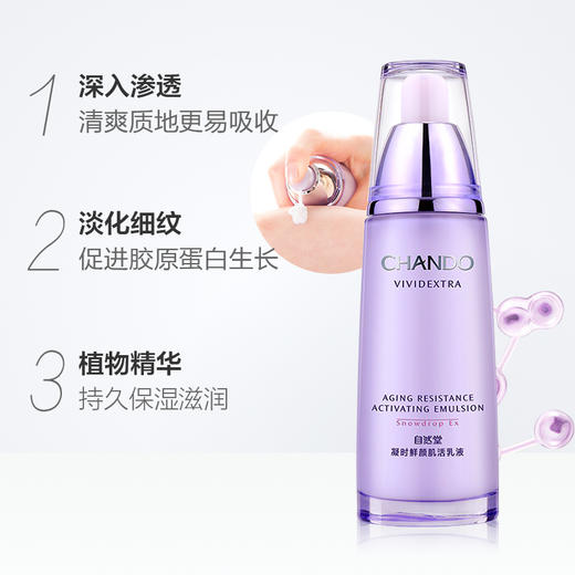 自然堂凝时鲜颜肌活乳液120ml(5502032） 商品图3