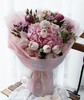 胭脂雪 Snow rouge-绣球粉玫瑰桔梗混搭花束-全国鲜花速递同城鲜花店配送生日花北京上海杭州广州深圳订花送花 商品缩略图0