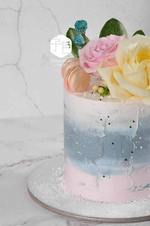 （C008) Couleur Violet自然系鲜花乳酪霜蛋糕【特高款】 商品图2