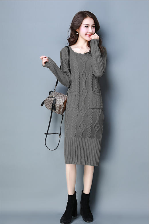 CQ YHY85F88  长裙纯色针织2018秋季 商品图2