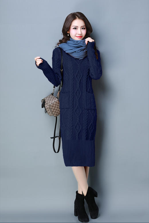 CQ YHY85F88  长裙纯色针织2018秋季 商品图3