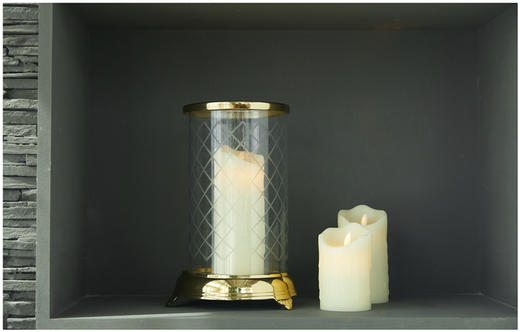 NS家居 nsfurniture 进口玻璃金属烛台-NSDE-PH102*Brass 商品图3