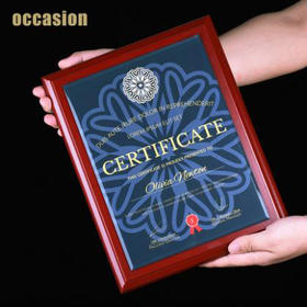 授权牌奖牌定制定做木质奖牌荣誉牌牌匾定制聘书室内设计师资格证