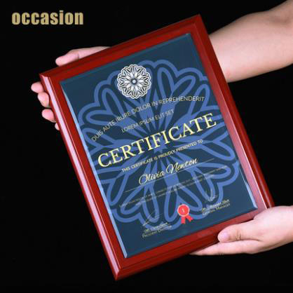 授权牌奖牌定制定做木质奖牌荣誉牌牌匾定制聘书室内设计师资格证 商品图0