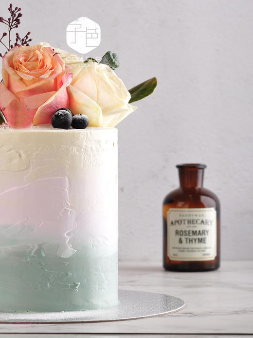 （C014) Couleur Violet自然系花艺乳酪霜蛋糕【特高款】 商品图3